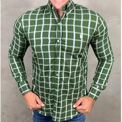 Camisa Manga Longa PRL Xadrez Verde - 40861 - DROPA AQUI