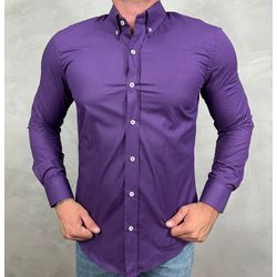 Camisa Manga Longa CK Roxo - 40878 - DROPA AQUI