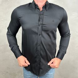 Camisa Manga Longa CK Preto ⭐ - 40891 - DROPA AQUI