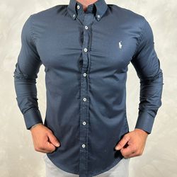 Camisa Manga Longa PRL Azul - 40928 - DROPA AQUI