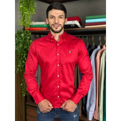 Camisa Manga Longa PRL Vermelho . - 40932 - VITRINE SHOPS