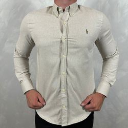 Camisa Manga Longa PRL Bege - 40938 - DROPA AQUI