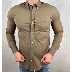 Camisa Manga Longa TH Marrom - 40966 - DROPA AQUI