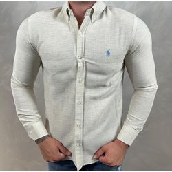 Camisa Manga Longa PRL Bege - 40983 - DROPA AQUI