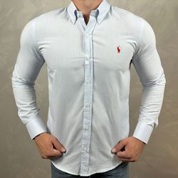 Camisa Manga Longa PRL Azul - 40989 - DROPA AQUI