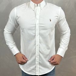 Camisa Manga Longa PRL Off White - 40992 - DROPA AQUI