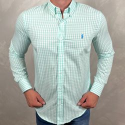 Camisa Manga Longa PRL Xadrez Verde - 41014 - DROPA AQUI