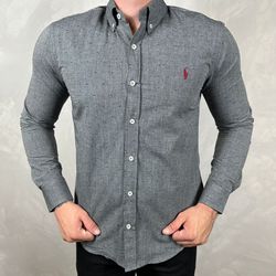 Camisa Manga Longa Linho PRL - 41024 - DROPA AQUI