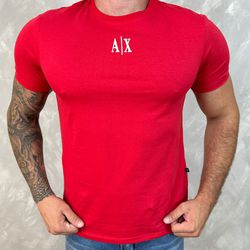 Camiseta Armani Vermelha ⭐ - C-4102 - DROPA AQUI