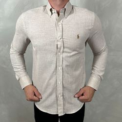 Camisa Manga Longa Linho PRL - 41032 - DROPA AQUI