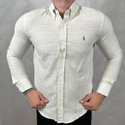 Camisa Manga Longa Linho PRL - 41036 - DROPA AQUI