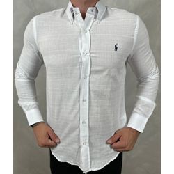 Camisa Manga Longa Linho PRL - 41040 - DROPA AQUI