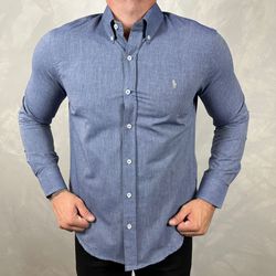 Camisa Manga Longa Linho PRL - 41043 - DROPA AQUI