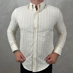 Camisa Manga Longa Linho PRL - 41044 - DROPA AQUI