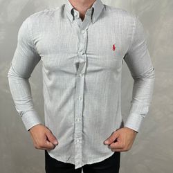 Camisa Manga Longa Linho PRL - 41045 - DROPA AQUI