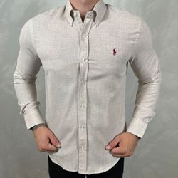 Camisa Manga Longa Linho PRL - 41049 - DROPA AQUI