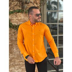 Camisa Manga Longa Aramis Laranja - 41078 - DROPA AQUI