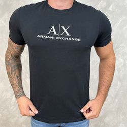 Camiseta Armani Preta - C-4108 - BARAOMULTIMARCAS