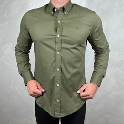 Camisa Manga Longa Aramis Verde⭐ - 41094 - DROPA AQUI
