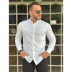 Camisa Manga Longa Ellus Branco - 41102 - DROPA AQUI