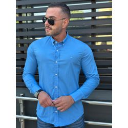 Camisa Manga Longa Ellus Azul - 41103 - DROPA AQUI