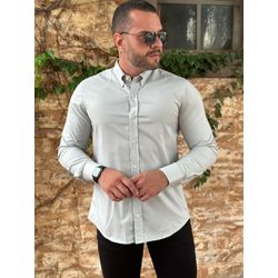 Camisa Manga Longa Ellus Cinza. - 41110 - DROPA AQUI