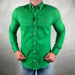 Camisa Manga Longa PRL Verde - 41123 - VITRINE SHOPS