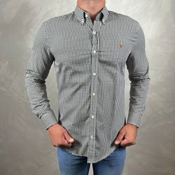 Camisa Manga Longa PRL Xadrez Preto - 41133 - DROPA AQUI