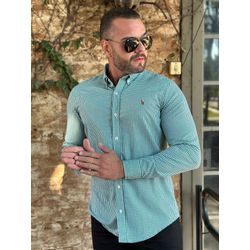 Camisa Manga Longa Xadrez PRL Verde - 41135 - DROPA AQUI