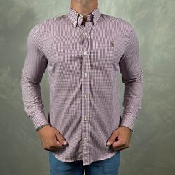 Camisa Manga Longa Xadrez PRL Fúcsia - 41138 - DROPA AQUI