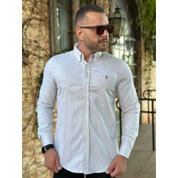 Camisa Manga Longa PRL Cinza - 41150 - VITRINE SHOPS