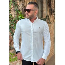 Camisa Manga Longa PRL Branco - 41155 - DROPA AQUI