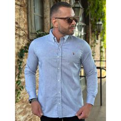 Camisa Manga Longa PRL Cinza - 41159 - VITRINE SHOPS