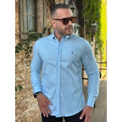 Camisa Manga Longa PRL Azul - 41164 - VITRINE SHOPS