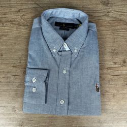 Camisa Manga Longa PRL Cinza - 41171 - LOJA VIPIX