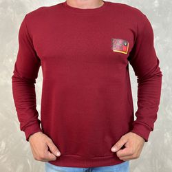 Blusa Moletom OSK Vinho - 4137 - DROPA AQUI