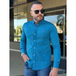 Camisa Manga Longa PRL Xadrez Azul - 42037 - VITRINE SHOPS