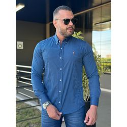 Camisa Manga Longa PRL Xadrez Azul - 42045 - VITRINE SHOPS