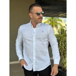 Camisa Manga Longa PRL Branco - 42071 - DROPA AQUI