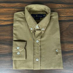 Camisa Manga Longa PRL Caqui - 42073 - LOJA VIPIX