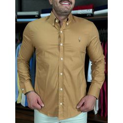 Camisa Manga Longa PRL Caqui - 42073 - LOJA VIPIX