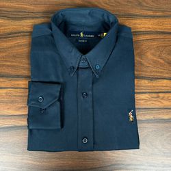 Camisa Manga Longa PRL Azul - 42095 - REI DO ATACADO