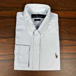 Camisa Manga Longa PRL Azul - 42096 - REI DO ATACADO