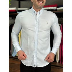 Camisa Manga Longa PRL Azul - 42096 - LOJA VIPIX