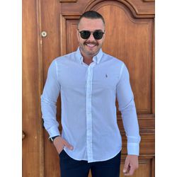 Camisa Manga Longa PRL Branco - 43001 - REI DO ATACADO
