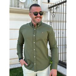 Camisa Manga Longa PRL Verde - 43008 - REI DO ATACADO