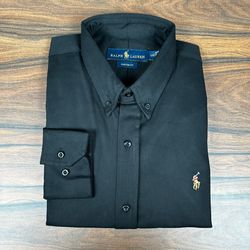 Camisa Manga Longa PRL Preto - 43010 - REI DO ATACADO