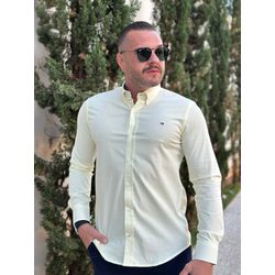 Camisa Manga Longa TH Amarelo - 43021 - REI DO ATACADO