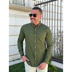 Camisa Manga Longa TH Verde - 43022 - REI DO ATACADO