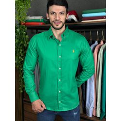 Camisa Manga Longa PRL Verde. - 43029 - DROPA AQUI